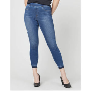Spanx Distressed Ankle Skinny Jeans